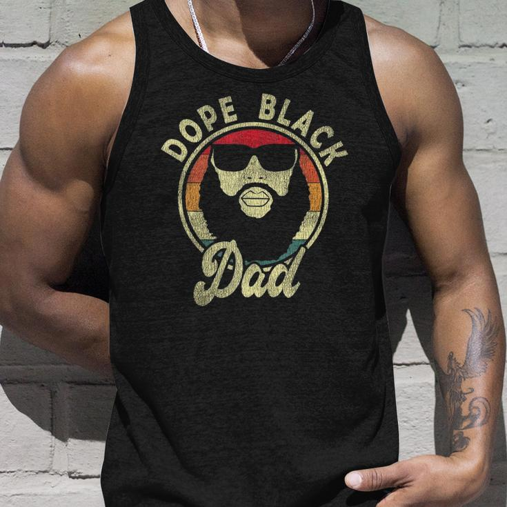 Mens Dope Black Dad Black Fathers Matter Unapologetically Dope Tank Top Gifts for Him