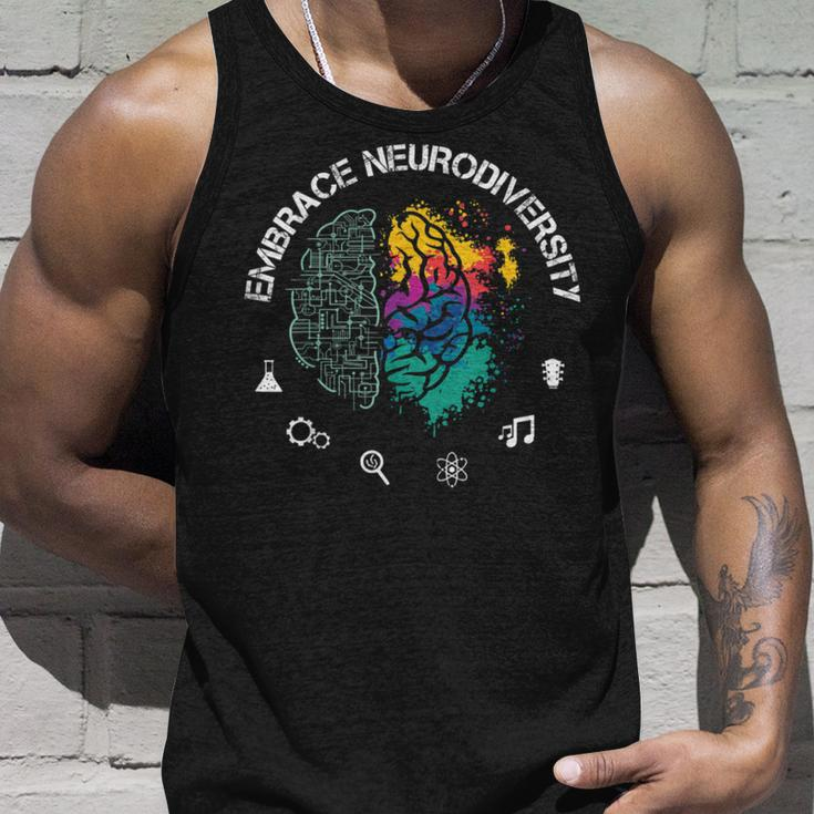 Embrace Neurodiversity Funny Unisex Tank Top Gifts for Him