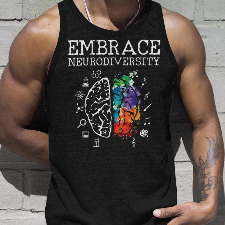 Embrace Neurodiversity Funny V5 Unisex Tank Top Gifts for Him