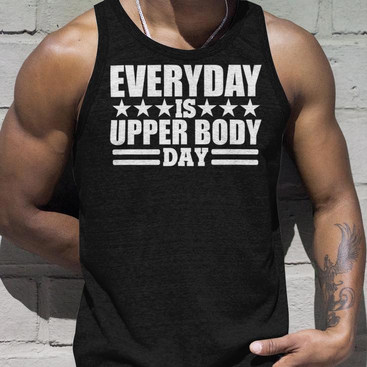 Every Day Is Upper Body Day Unisex Tank Top Gifts for Him