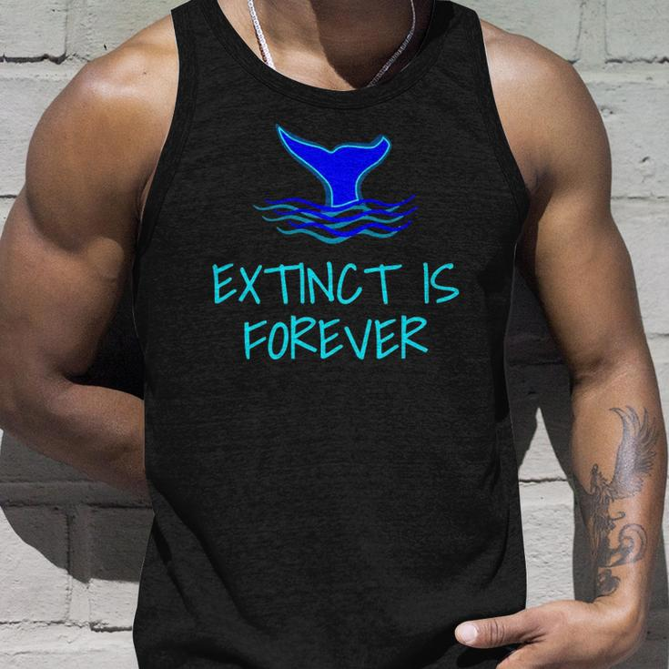 Extinct Is Forever Environmental Protection Whale Unisex Tank Top Gifts for Him
