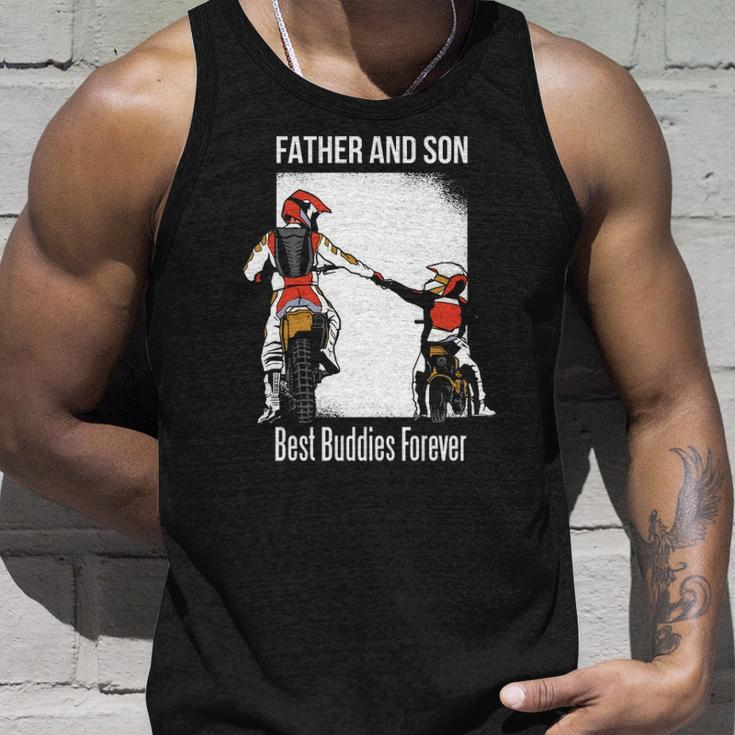 Father And Son Best Buddies Forever Fist Bump Dirt Bike Unisex Tank Top Gifts for Him