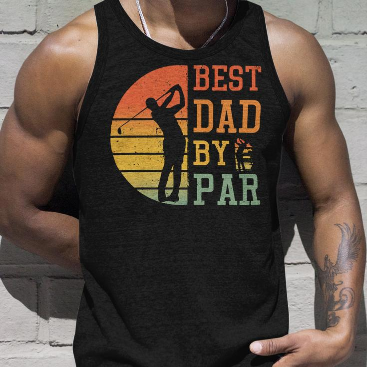Father Grandpa Best Dad By Paridea For Cool Golfer454 Family Dad Unisex Tank Top Gifts for Him
