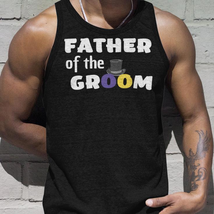 Father Of The Groom Getting Ready For The Wedding Unisex Tank Top Gifts for Him