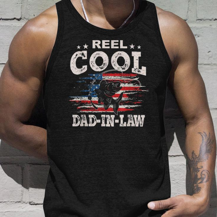 Mens For Fathers Day Tee Fishing Reel Cool Dad-In Law Tank Top Gifts for Him