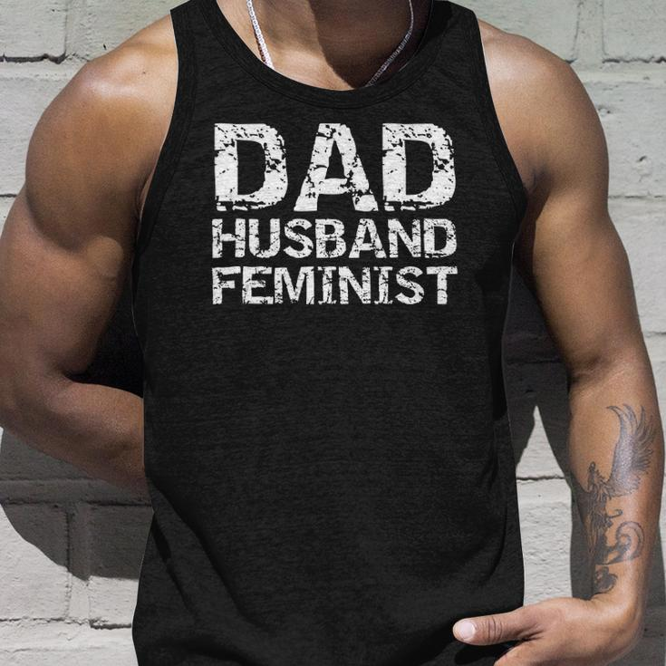 Feminist Dad Quote Fathers Day Gift Dad Husband Feminist Unisex Tank Top Gifts for Him