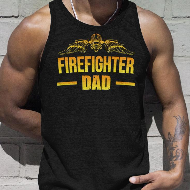 Firefighter Dad Fathers Day Gift Idea For Fireman Dad Unisex Tank Top Gifts for Him