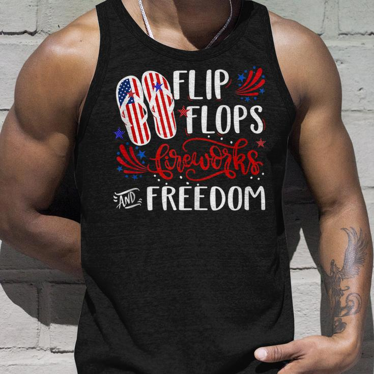 Flip Flops Fireworks And Freedom 4Th Of July V2 Unisex Tank Top Gifts for Him