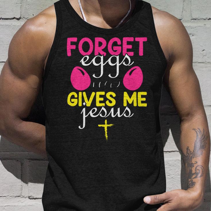 Forger Eggs Gives Me Jesus Funny Easter Day Unisex Tank Top Gifts for Him