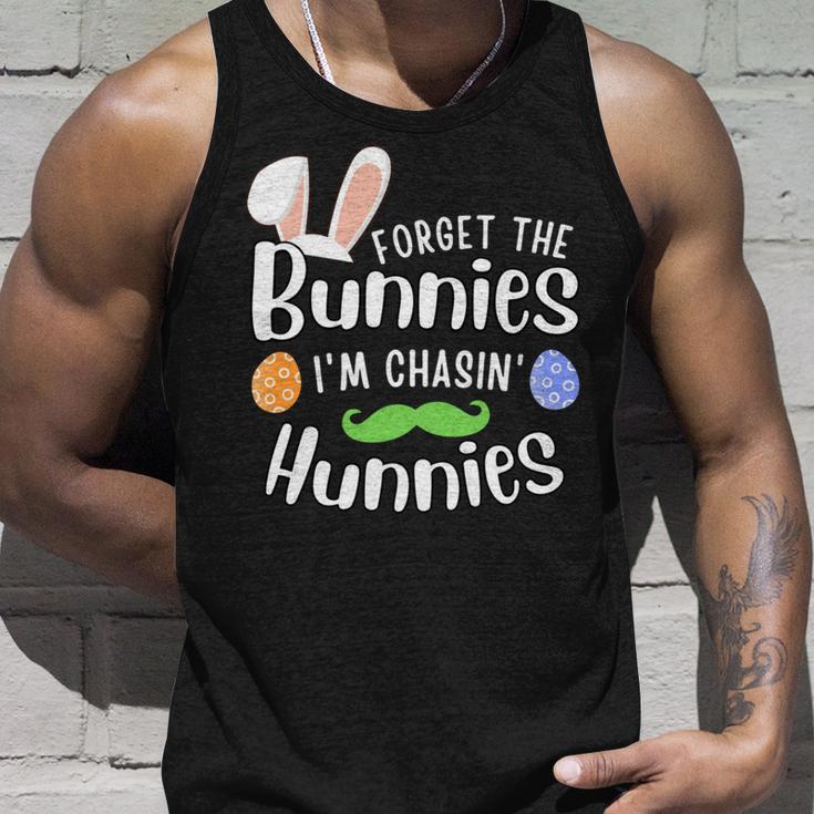 Forget The Bunnies Im Chasing Hunnies Funny Boys Easter Gift Unisex Tank Top Gifts for Him