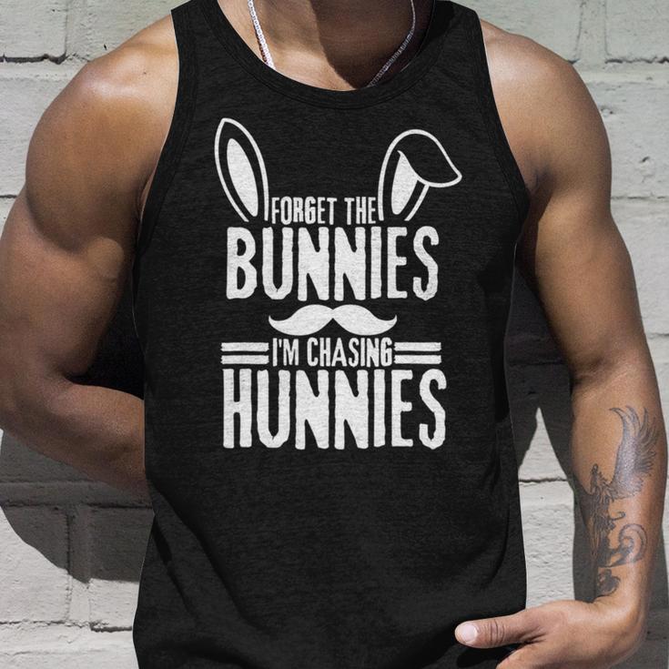 Forget The Bunnies Im Chasing Hunnies Funny Unisex Tank Top Gifts for Him