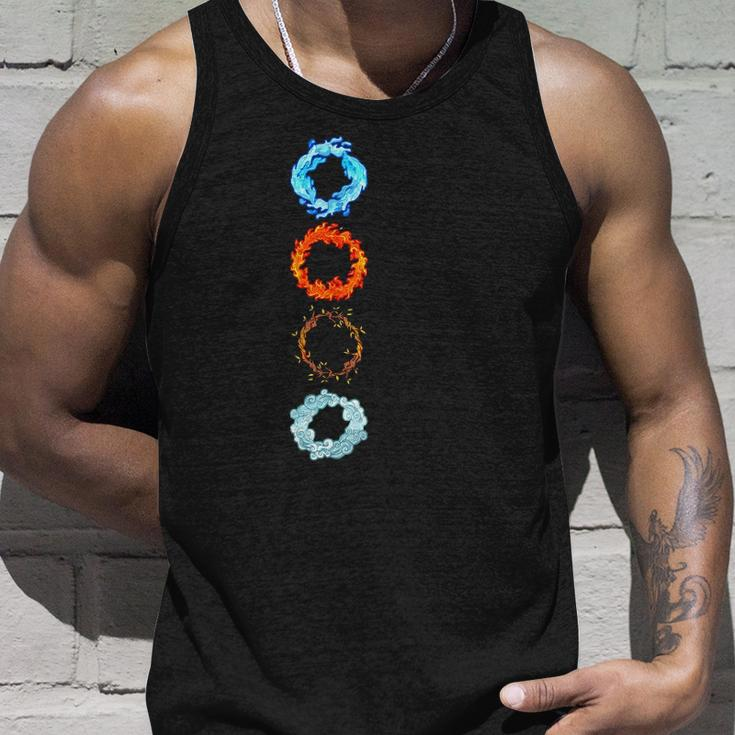Four Elements Air Earth Fire Water Ancient Alchemy Symbols Unisex Tank Top Gifts for Him