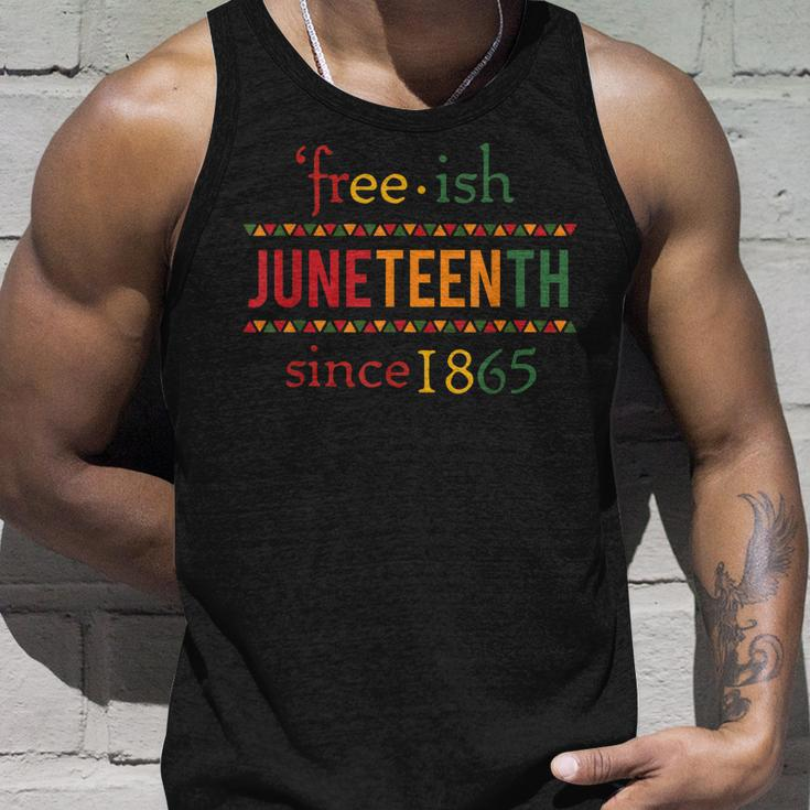 Free-Ish Since 1865 With Pan African Flag For Juneteenth Unisex Tank Top Gifts for Him