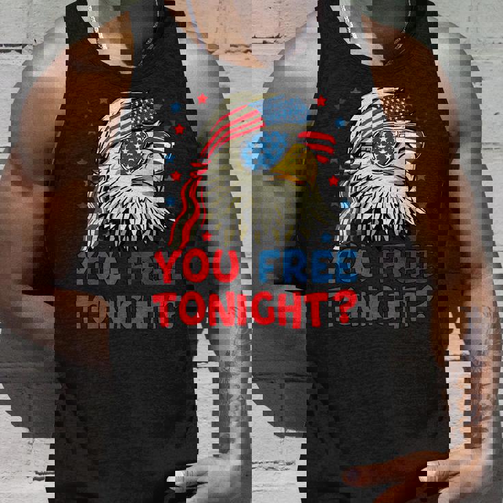 You Free Tonight Bald Eagle Mullet American Flag 4Th Of July Tank Top Gifts for Him