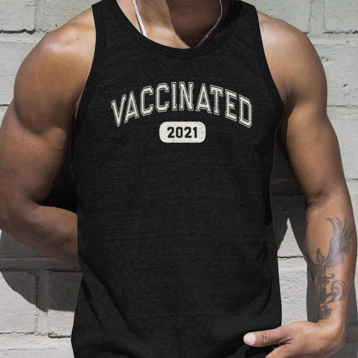 Fully VACCINATED 2021 Pro Science I Got Vaccine Shot Red Unisex Tank Top Gifts for Him
