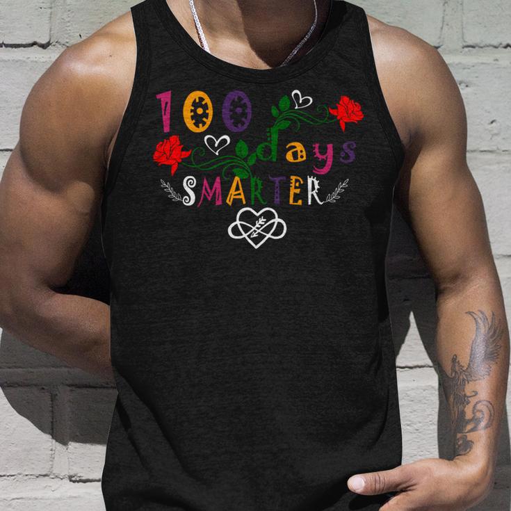 Funny 100 Days Smarter Shirt Happy 100Th Day Of School Gifts Unisex Tank Top Gifts for Him