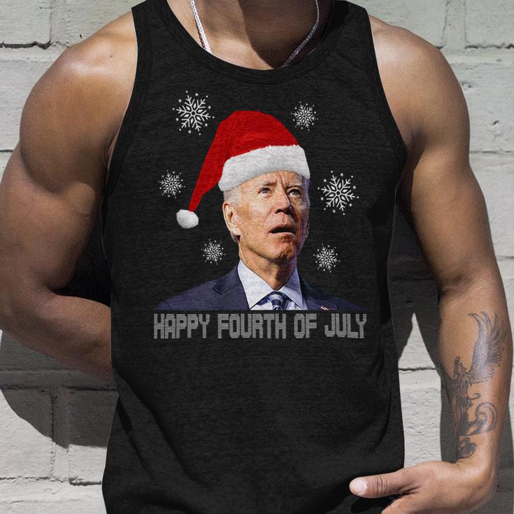 Funny Anti Joe Biden Happy 4Th Of July Merry Christmas Unisex Tank Top Gifts for Him