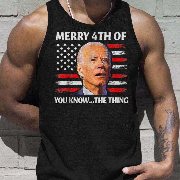 Funny Biden Confused Merry Happy 4Th Of You Know The Thing Unisex Tank Top Gifts for Him