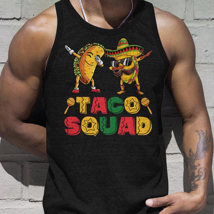 Funny Dabbing Taco Cinco De May Mexican Food V3 Unisex Tank Top Gifts for Him