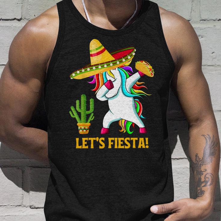 Funny Dabbing Taco Cinco De May Mexican Food V4 Unisex Tank Top Gifts for Him