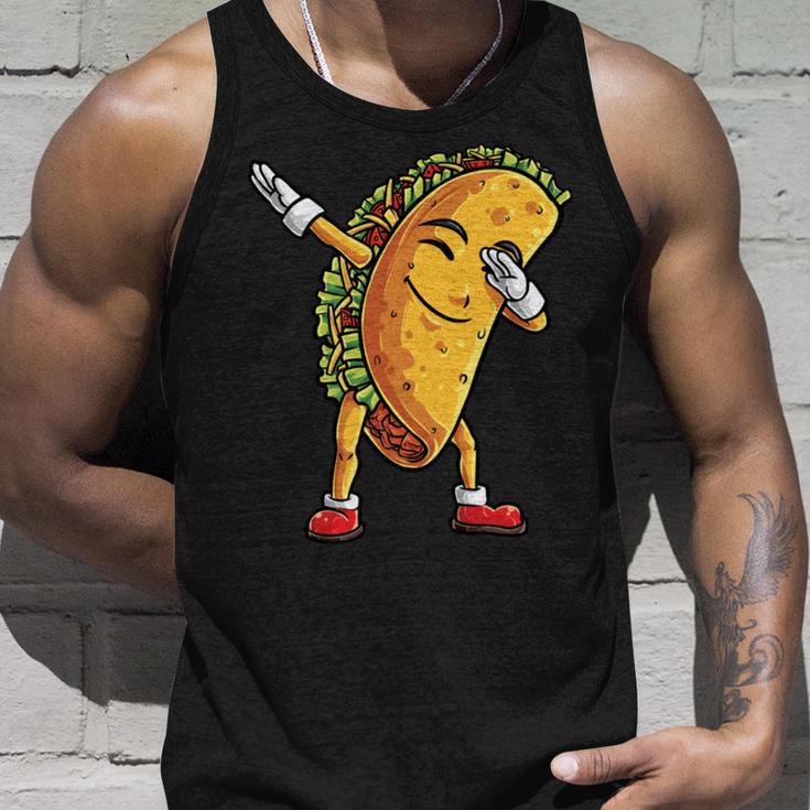 Funny Dabbing Taco Cinco De May Mexican Food V5 Unisex Tank Top Gifts for Him