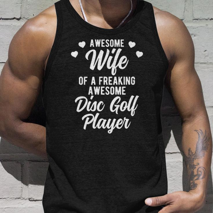 Funny Disc Golfer Husband Gift For Disc Golf Player Wife Unisex Tank Top Gifts for Him