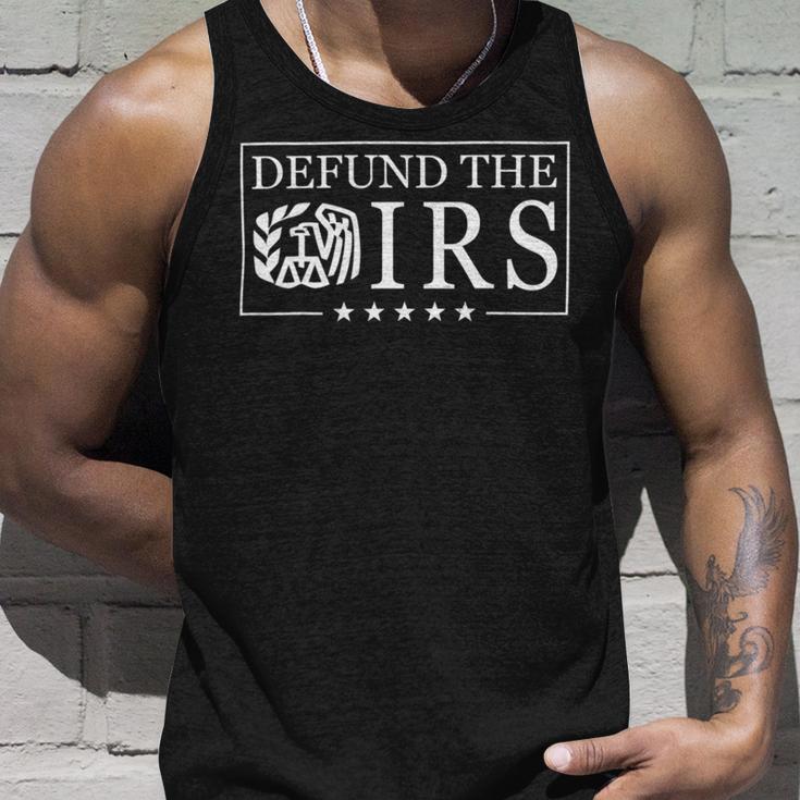 Funny Humor Irs Defund The Irs V2 Unisex Tank Top Gifts for Him