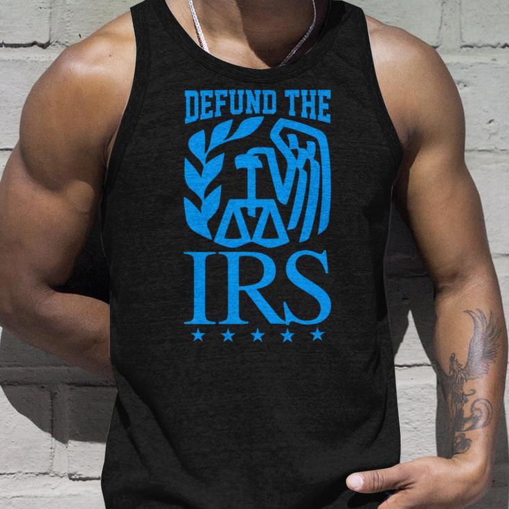 Funny Humour Irs Defund The Irs Unisex Tank Top Gifts for Him