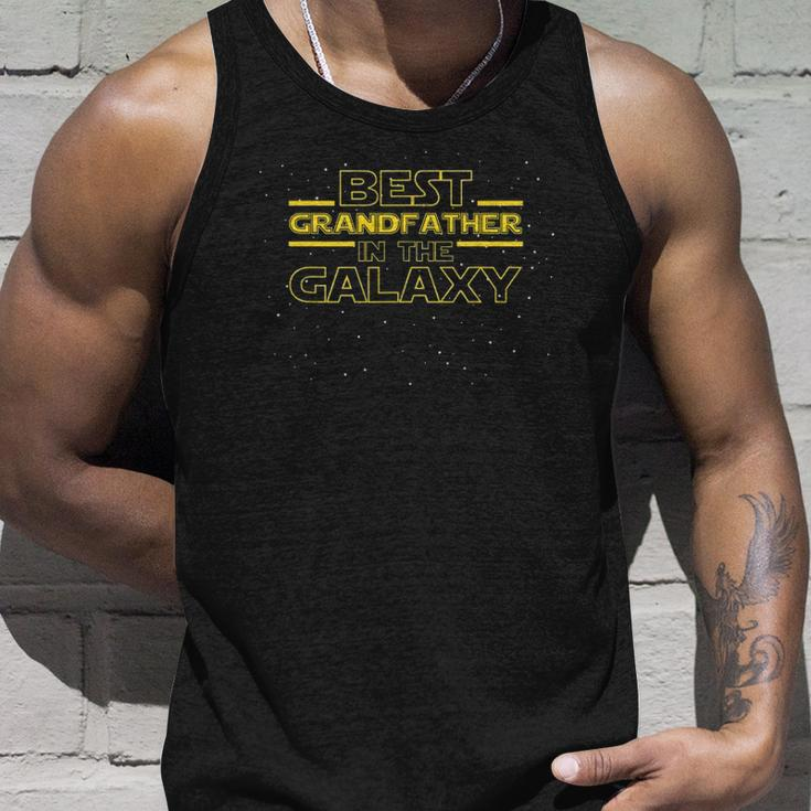 Grandpa Grandfather Gift Best Grandfather In Galaxy Unisex Tank Top Gifts for Him