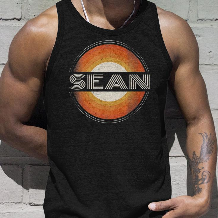 Graphic Tee First Name Sean Retro Personalized Vintage Unisex Tank Top Gifts for Him
