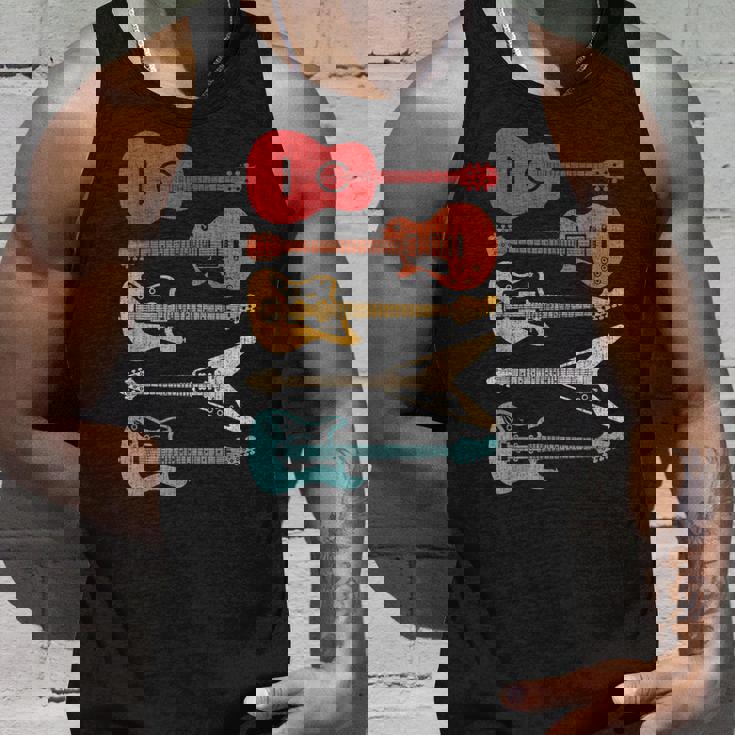 Guitar Lover Retro Style Gift For Guitarist Unisex Tank Top Gifts for Him