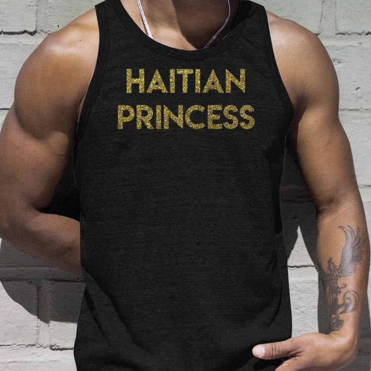 Haitian Pride Gold - Haitian Princess Unisex Tank Top Gifts for Him