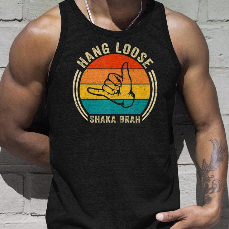 Hang Loose Shaka Brah Hand Sign Surfer Vibes Surfing Hawaii Unisex Tank Top Gifts for Him