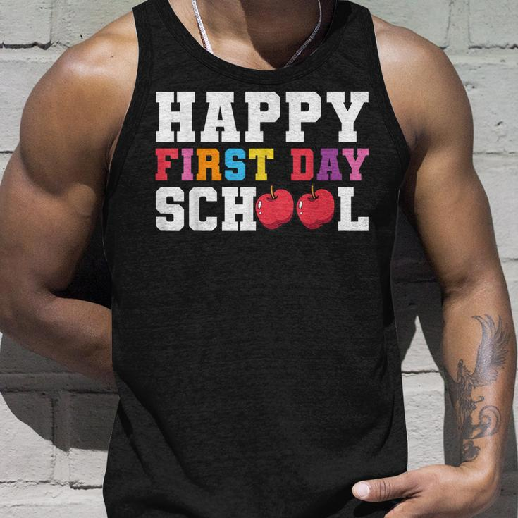 Happy First Day Of School Back To School Teachers Kids Unisex Tank Top Gifts for Him