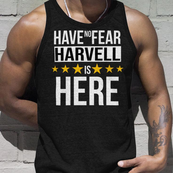 Have No Fear Harvell Is Here Name Unisex Tank Top Gifts for Him