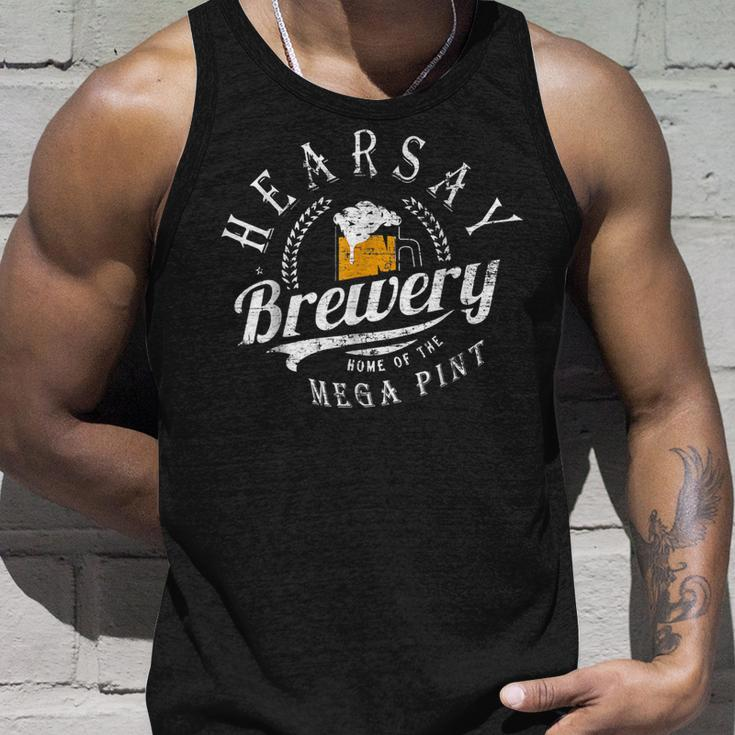 Hearsay Brewing Co Home Of The Mega Pint That’S Hearsay V2 Unisex Tank Top Gifts for Him