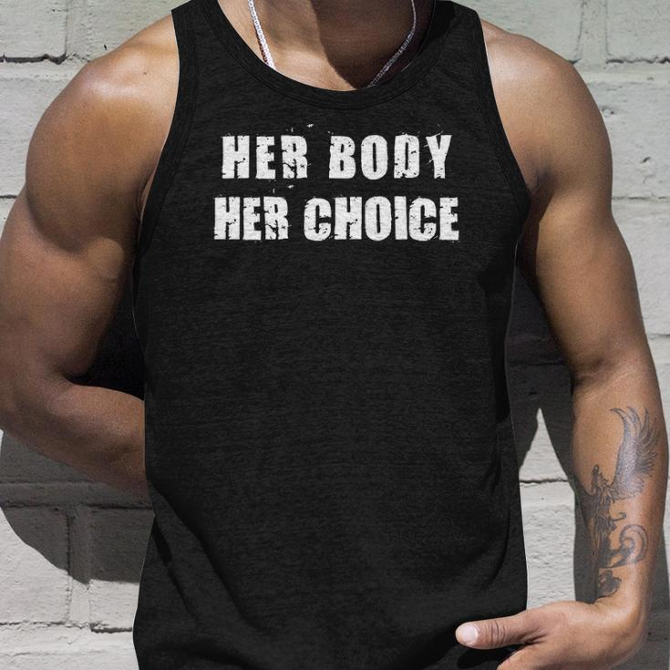 Her Body Her Choice Texas Womens Rights Grunge Distressed Unisex Tank Top Gifts for Him