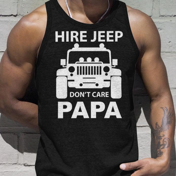 Hirejeep Dont Care Papa T-Shirt Fathers Day Gift Unisex Tank Top Gifts for Him