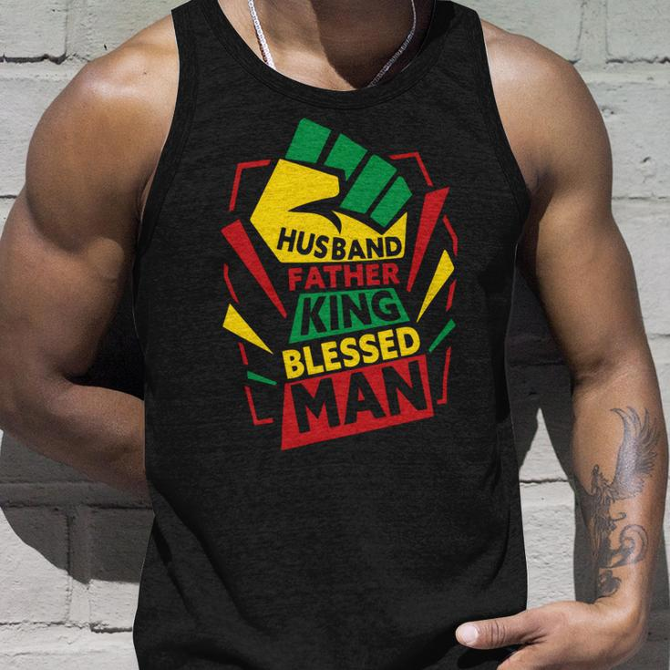 Husband Father King Shirt Blessed Man Black Pride Dad Unisex Tank Top Gifts for Him