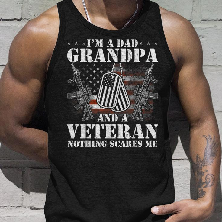 I Am A Dad Grandpa Veteran Fathers Day Unisex Tank Top Gifts for Him