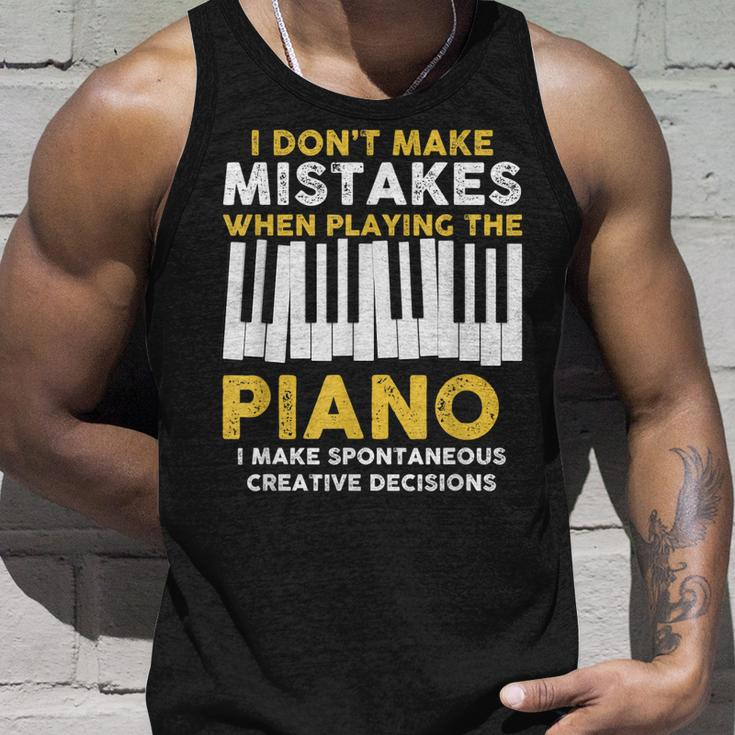 I Dont Make Mistakes Piano Musician Humor Unisex Tank Top Gifts for Him