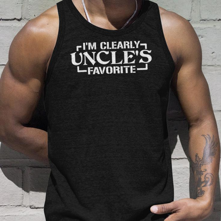 Im Clearly Uncles Favorite Favorite Niece And Nephew Unisex Tank Top Gifts for Him