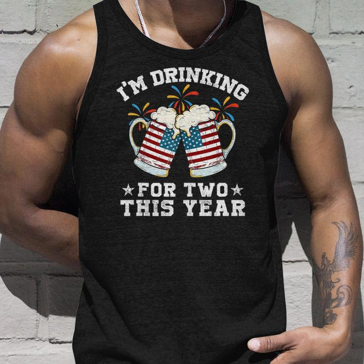 Im Drinking For Two This Year Pregnancy 4Th Of July Unisex Tank Top Gifts for Him