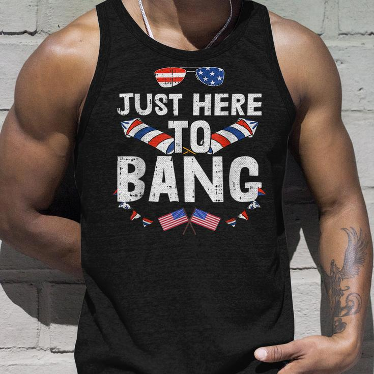 Im Just Here To Bang 4Th Of July Fireworks Fourth Of July Unisex Tank Top Gifts for Him