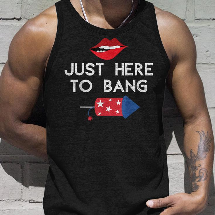 Im Just Here To Bang 4Th Of July Fireworks Fourth Of July Unisex Tank Top Gifts for Him