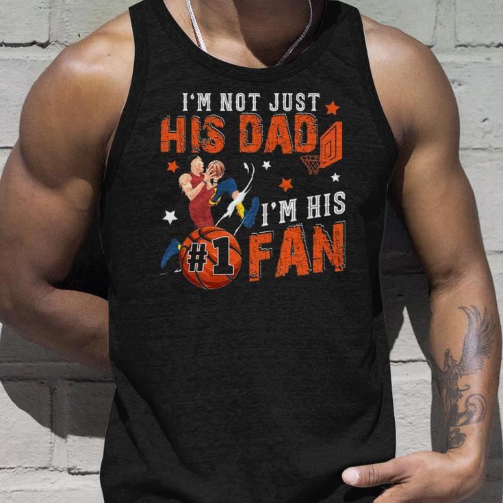Im Not Just His Dad Im His No1 Fan Proud Son Basketball Unisex Tank Top Gifts for Him