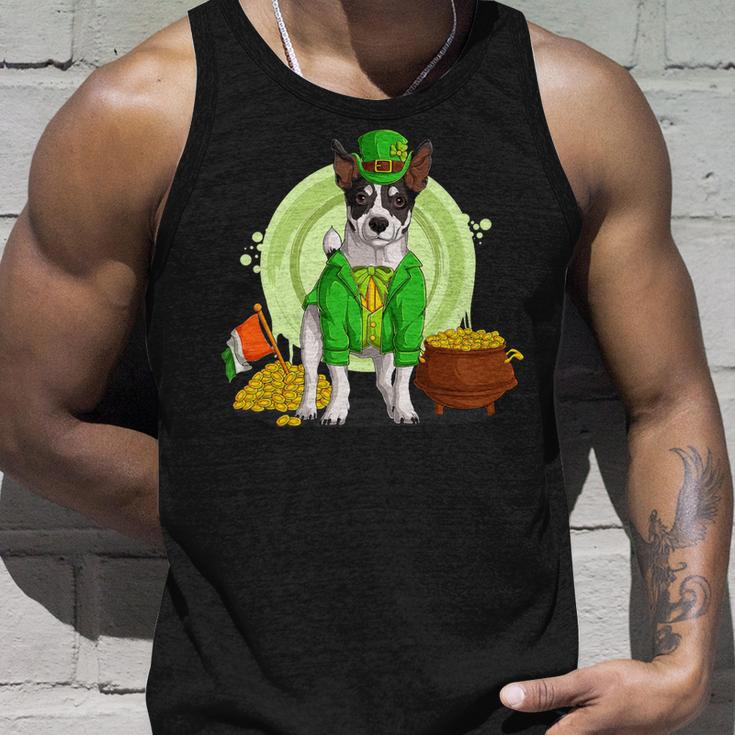Jack Russell Dog Leprechaun Hat Funny Saint Patricks Day Unisex Tank Top Gifts for Him