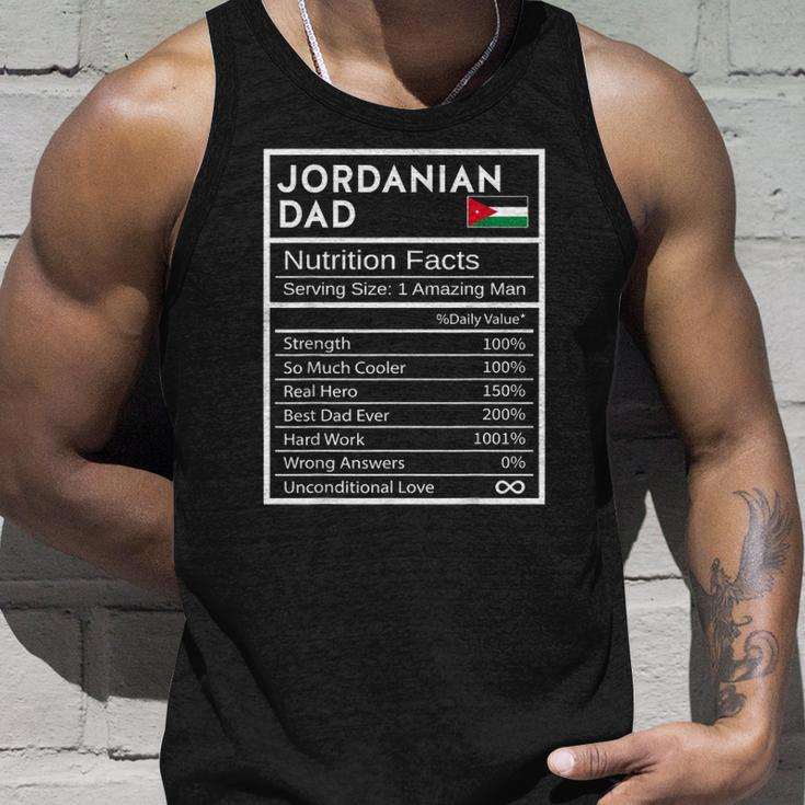 Mens Jordanian Dad Nutrition Facts National Pride For Dad Tank Top Gifts for Him