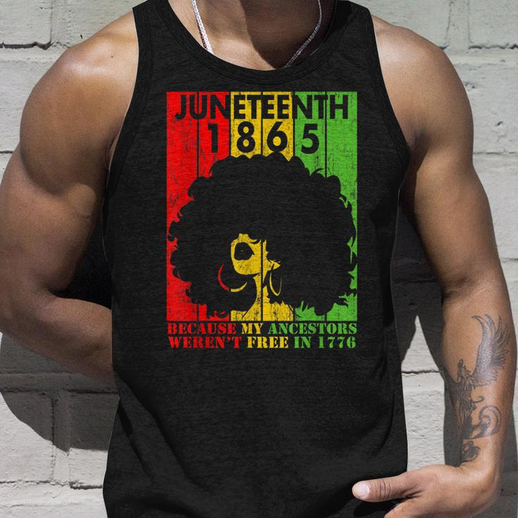Junenth 1865 Because My Ancestors Werent Free In 1776 Unisex Tank Top Gifts for Him