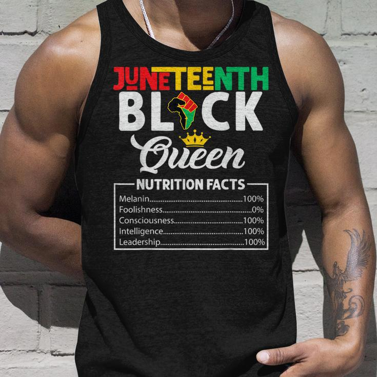 Junenth Womens Black Queen Nutritional Facts Freedom Day Unisex Tank Top Gifts for Him